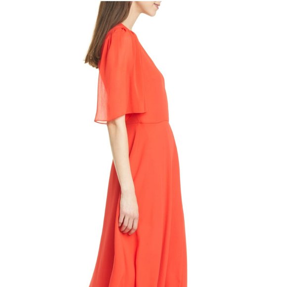 A "True Wrap" Suri Flutter Sleeve Dress - Picture 5 of 12